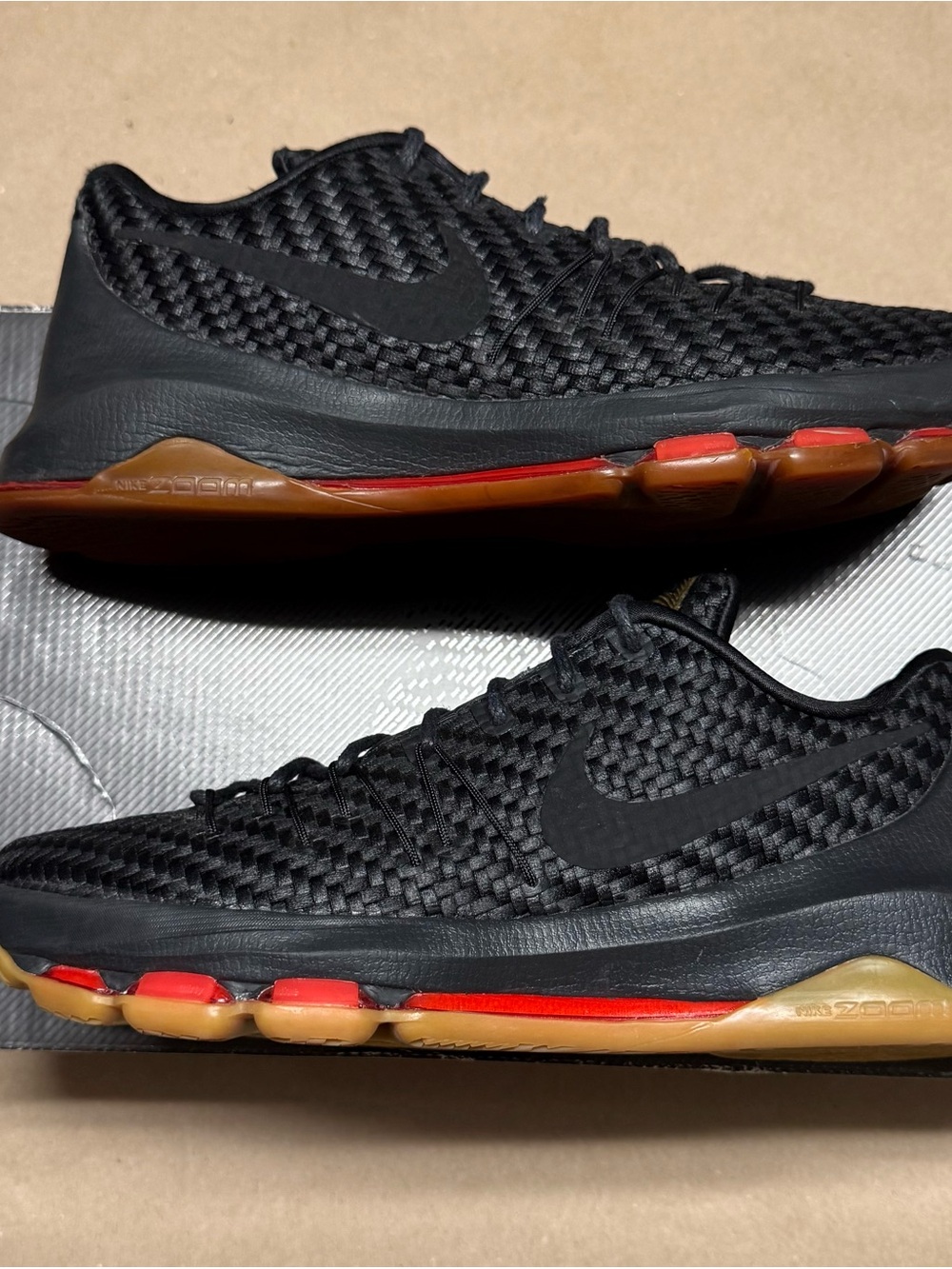 Nike KD 8 Kevin Durant EXT Black Gold men’s basketball shoes size 10 Rare!